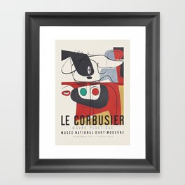 Le Corbusier - Exhibition poster for Musée National d’Art Moderne, 1954 Framed Art Print