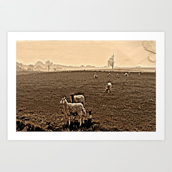 Redeemed with a Lamb Art Print
