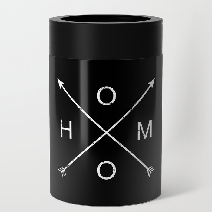 Homo with hipster cross for gay pride month support Can Cooler