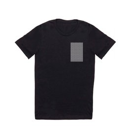 Japanese Waves (Gray & White Pattern) T Shirt