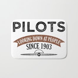 Pilot Proud Aviation Lover Gift Idea Bath Mat