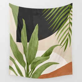 Abstract Art Tropical Leaf 11 Wall Tapestry