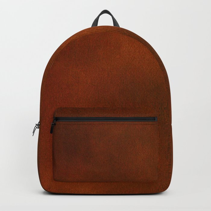 Velvet Brown Orange Watercolor Backpack