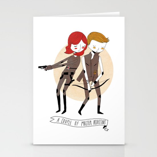 A Couple of Master Assassins Stationery Cards