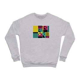 Neo Memphis Pattern 2 - Abstract Geometric / 80s-90s Retro Crewneck Sweatshirt