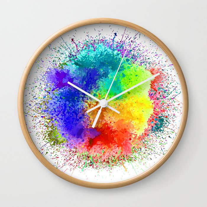 Festival of Colors Wall Clock