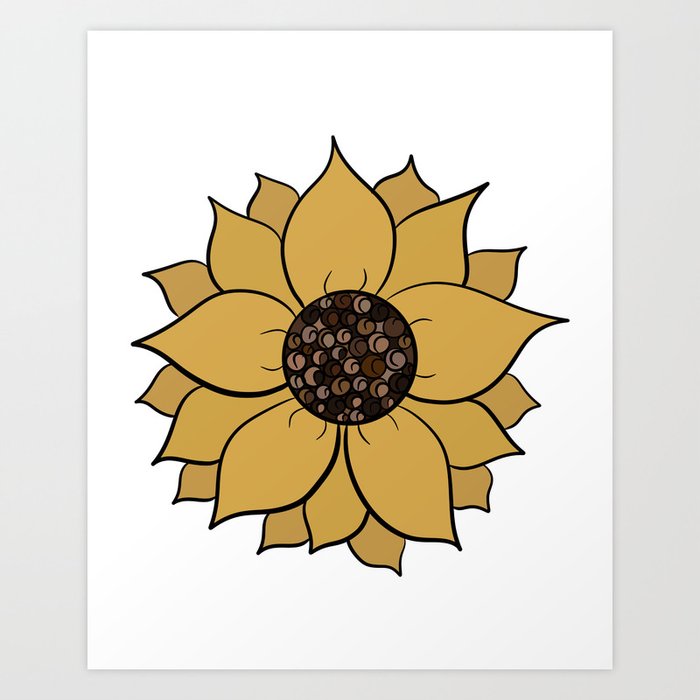 summer sunflower Art Print