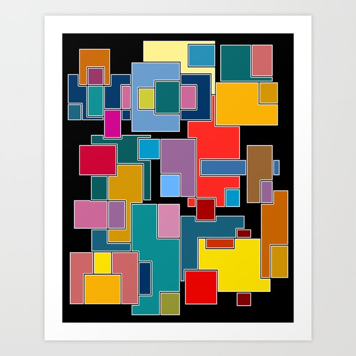 Color Blocks No. 11 Art Print