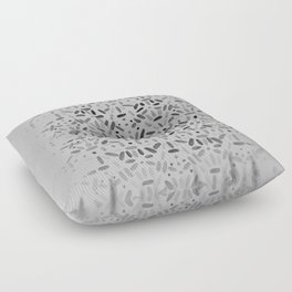 grey pattern design Floor Pillow