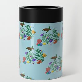 Under the Sea- Blue Background Can Cooler