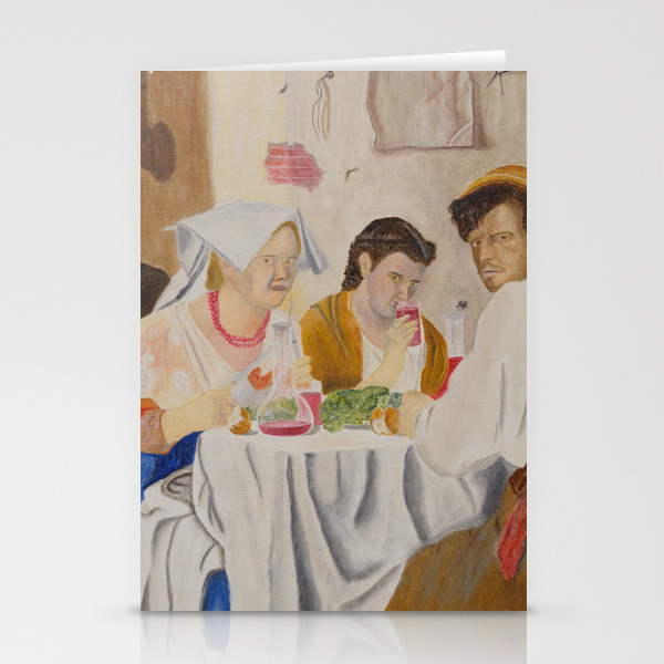 People Eating Stationery Cards By Artpaintingimp Society6