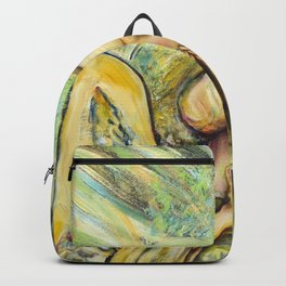 ANGELS AND NEURONS. Oil on canvas Backpack