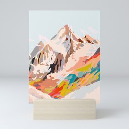 glass mountains Mini Art Print