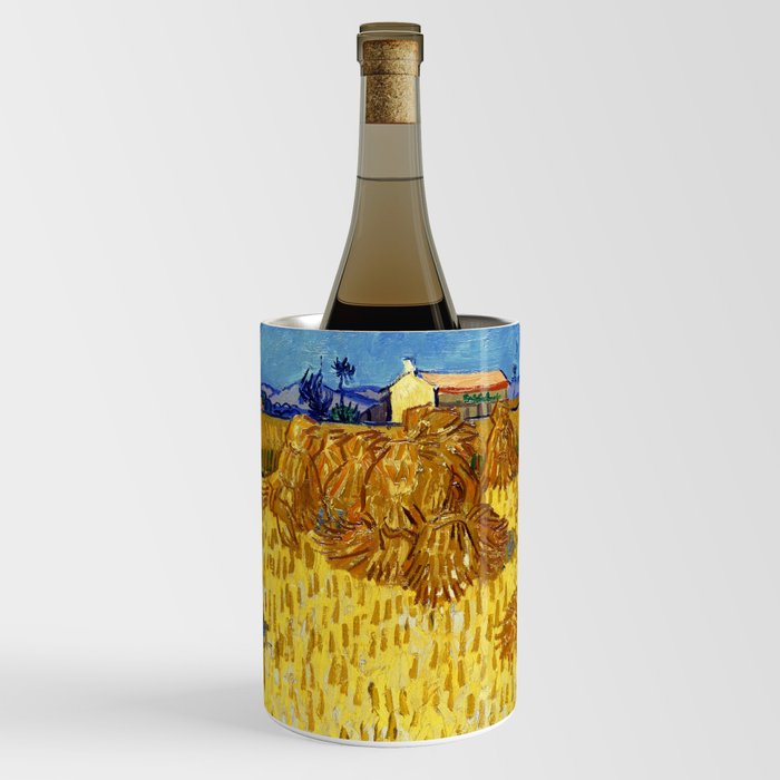 Vincent van Gogh "Corn Harvest in Provence" Wine Chiller