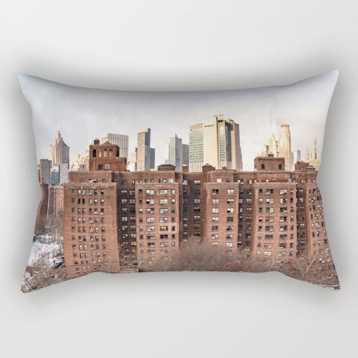New York City Sunrise Rectangular Pillow