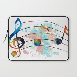 Magical Musical Notes - Colorful Music Art by Sharon Cummings Laptop Sleeve