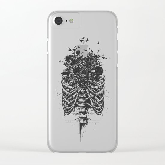 New life (b&w) Clear iPhone Case