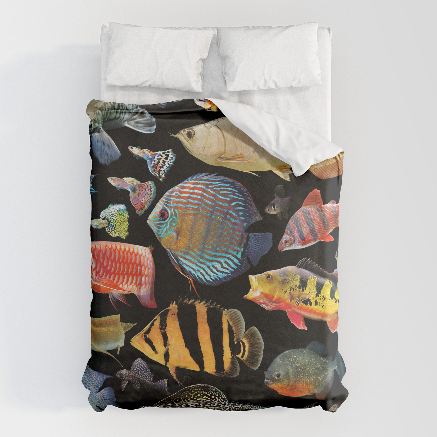 tropical fish duvet cover
