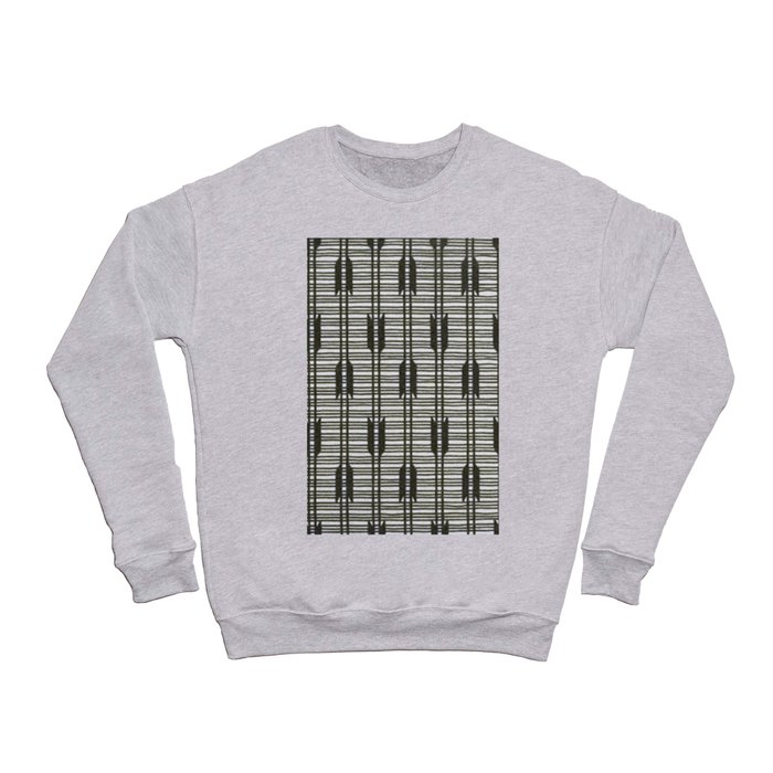Black Arrow Pattern Crewneck Sweatshirt