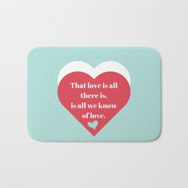 Saint Valentine's Day Bath Mat | Graphicdesign, Digital, Love, Lovededication, Romanticdedication, Romanticmessage, Illustration, Concept, Lovemessage, Kiss 