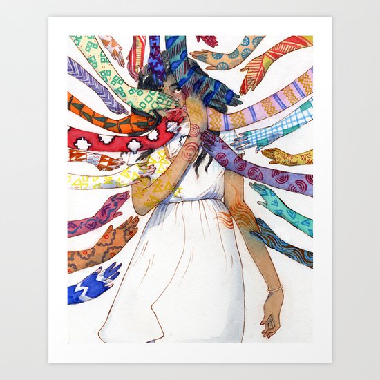 Shielding Art Print