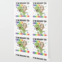 I'm Ready To Crush Kindergarten Dinosaur Sloth Wallpaper