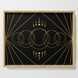 Golden Eclipse Serving Tray