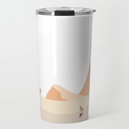 Abstract Cat In Desert Travel Mug