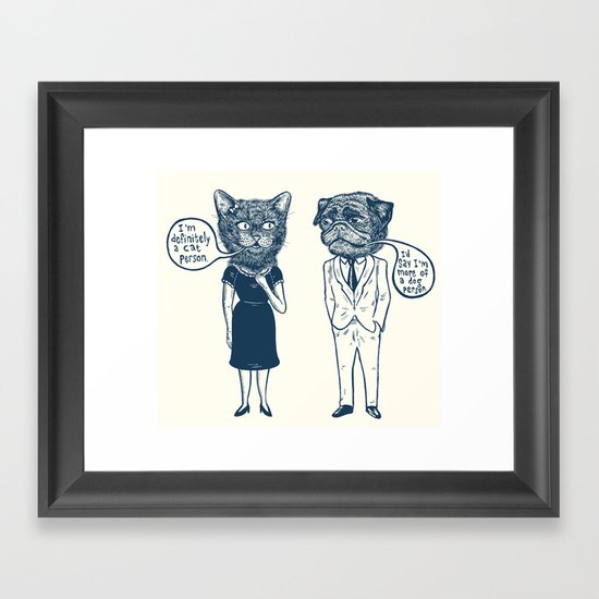 Types Of People Framed Art Print