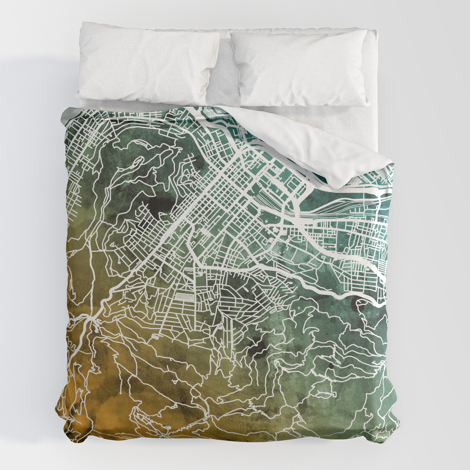 Map Duvet Cover By Artpause, Duvet Covers South Africa