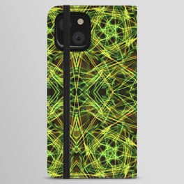Liquid Light Series 71 ~ Colorful Abstract Fractal Pattern iPhone Wallet Case