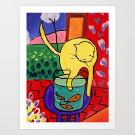 Cat with Red Fish- Henri Matisse Art Print