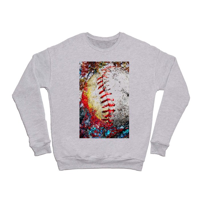 Baseball art print work vs 7 Crewneck Sweatshirt
