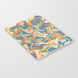 Dreamy Twirl Ocean Trippy Rainbow 2 Notebook | Pattern, Oil, Abstract, Colorful, Contemporary, Ocean, Meditation, Iphonecase, Vintage, Modern 