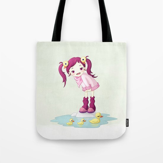 Puddle Ducks Tote Bag