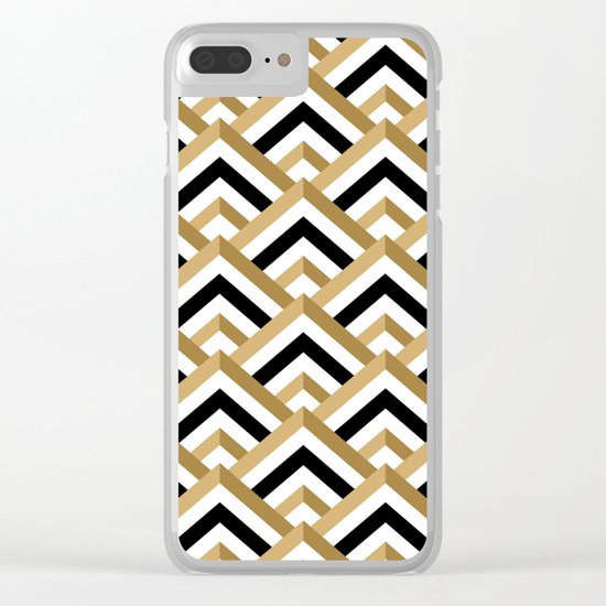 hill pattern Clear iPhone Case