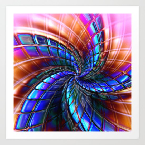 Cobalt Star Art Print