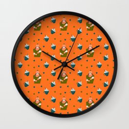 Orange cappuccino girl Wall Clock | Graphicdesign, Winter, Cup, Christmas, Coffee, Girl, Cold, Delicious, Cocktailtube, Cappuccino 