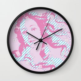 Rebirth of Venus - Pink & Cyan - Trans Pride! Wall Clock