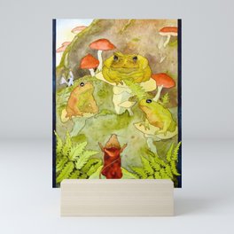 Toad Council Mini Art Print