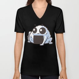 Cute Wrestler Sushi Illustration V Neck T Shirt