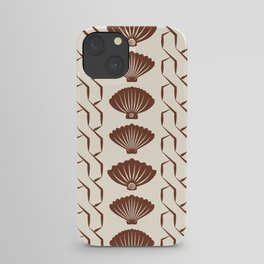 Coastal Seashells in Brown & Beige  iPhone Case