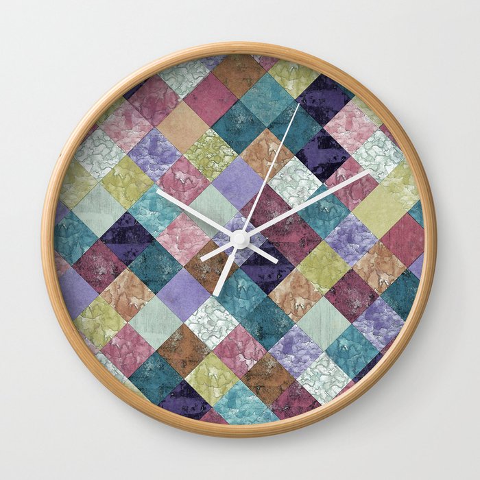 Abstract Geometric Background #27 Wall Clock