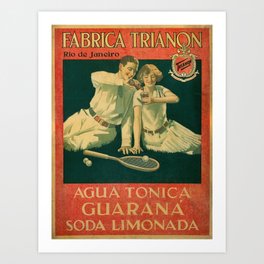 Nostalgie fabrica trianon agua tonica guarana Art Print | Soda, Guarana, Affiche, Rio, Digital, Agua, Wanderlust, Fabrica, Placard, B115300 