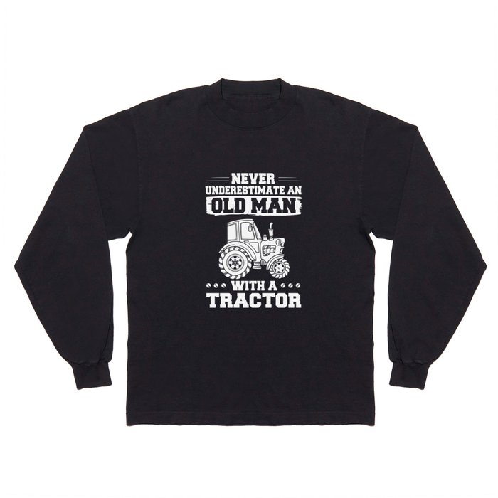 Tractor Farmer Driver Kids Seat Long Sleeve T Shirt