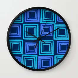 Square Abstract mazes Wall Clock