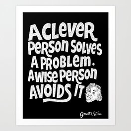 Wise person Art Print