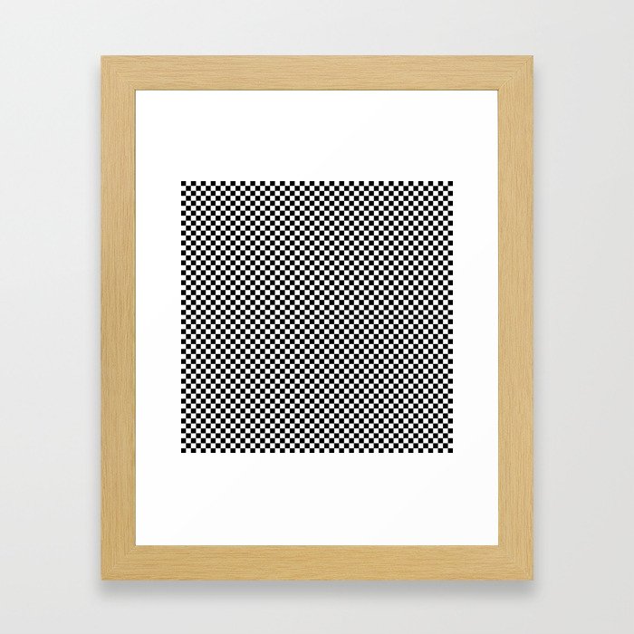 Simple checkerboard background Framed Art Print