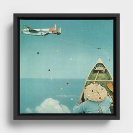 Air Communication Framed Canvas