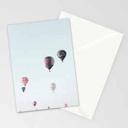 Hot Air Balloons in the Sky Stationery Card